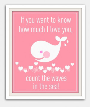 ... pink whale print 8x10- beach, pink, whale, hearts. $16.00, via Etsy