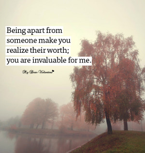 Missing You Picture Quotes - Being apart from someone