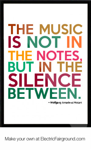 Wolfgang Amadeus Mozart Framed Quote