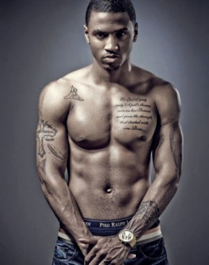 Trey Songz With His Shirt Off