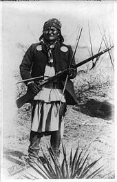 Geronimo, perhaps the most famous Apache warrior.