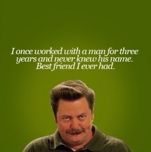 ron swanson parks & rec nick offerman parks and recreation quote funny