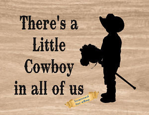 Western-Cowboy-Boots-Child-Stick-Horse-Wall-Art-Decor-Print-LITTLE ...