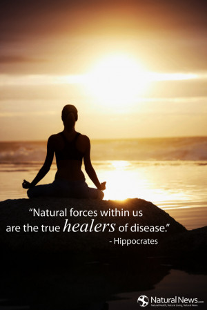 Natural forces within us are the true healers of disease ...