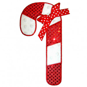 Home See It All Cute Candy Cane Applique