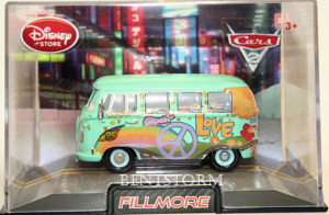 Details about Disney Store CARS 2 FILLMORE Diecast VW BUS & Case NEW