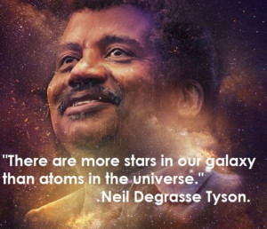 There are more stars in our galaxy than atoms in the universe.