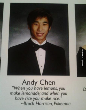 fail yearbook quote pokemon and rice