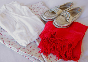 ... {on sale}. Love Quotes Scarf . Sperry For J.Crew Gold Boat Shoes