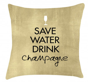 Drink Water Quotes Save water drink champagne