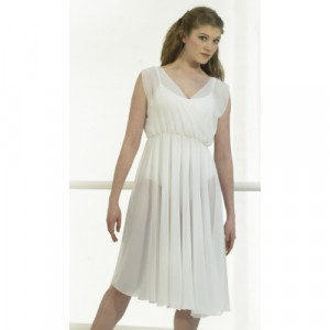White Lyrical Dress Dance Costume