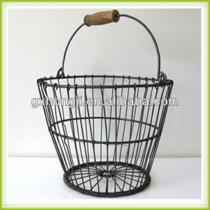Large golf ball wire basket egg basket