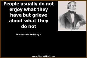 ... about what they do not - Vissarion Belinsky Quotes - StatusMind.com