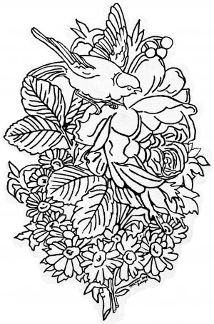 ... With Bible Verses Lilac Lavender Vintage Bird Flowers Clip Art Image