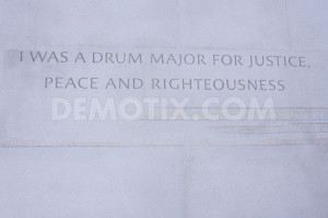 Martin Luther King Jr. Quote remains carved in stone