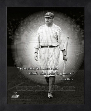 Babe Ruth ProQuote Framed Memorabilia