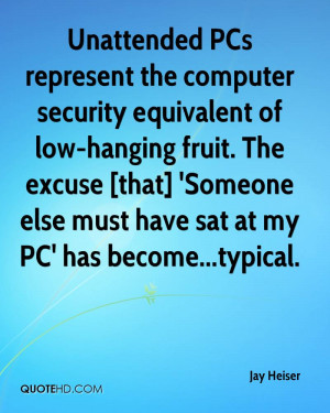 Unattended PCs Represent The Computer Security Equivalent Of Low ...