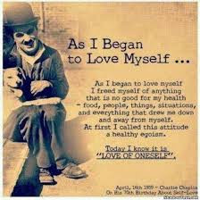 ... summarizes what happens when we start learning to love ourselves