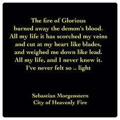 Sebastian Morgenstern - Dying Words (City of Heavenly Fire by ...