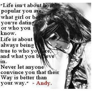 Andy 'Sixx' Biersack BVB Andy Biersack Quotes