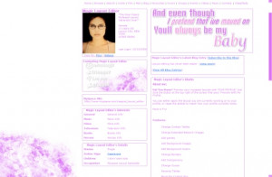 Click to see a preview of the You'll always be my baby myspace layout