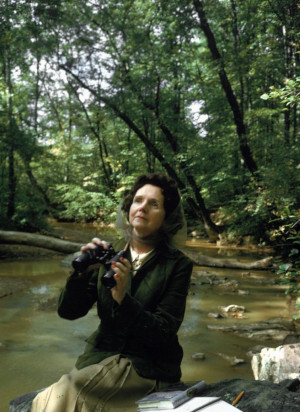 Rachel Carson pauses in the woods near her home in 1962. She became ...
