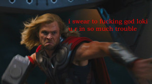 LOL tom hiddleston The Avengers Chris Hemsworth Thor loki avengers