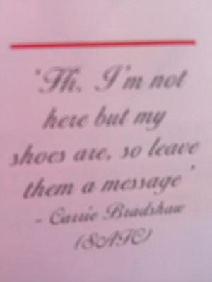 Carrie Bradshaw quote