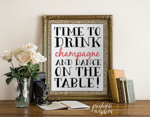 Quote Print, Printable art wall decor, inspirational quotes party ...