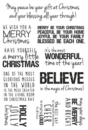 Kaisercraft - Clear Acrylic Stamp - Christmas Quotes