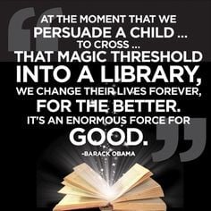 ... Book, Library Quotes, Children, Crosses, Barack Obama Quotes