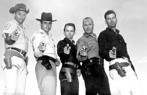 Left to right: Ray Chapman, Elden Carl, Thell Reed, Jeff Cooper, Jack ...