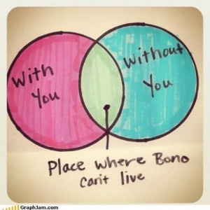Place where Bono can't live.