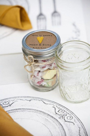 You can give out Mason Jars Wedding Favors . (That double as drinking ...