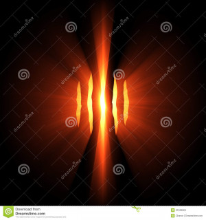 Five monster claw scratching marks with mystery glowing light flare ...