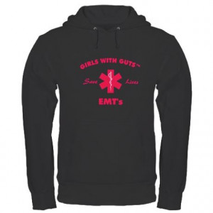 EMT Saves Lives Pink Hoodie if only it said 
