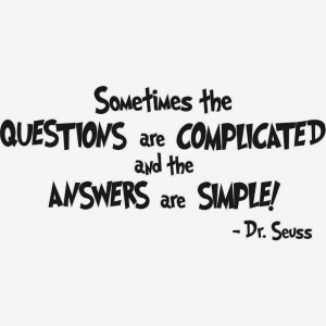 Seuss Sometimes the QUESTIONS