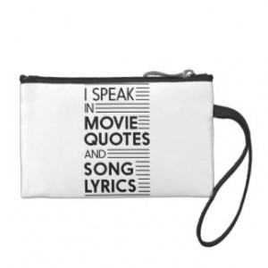 Speak in Movie Quotes and Song Lyrics Coin Wallets
