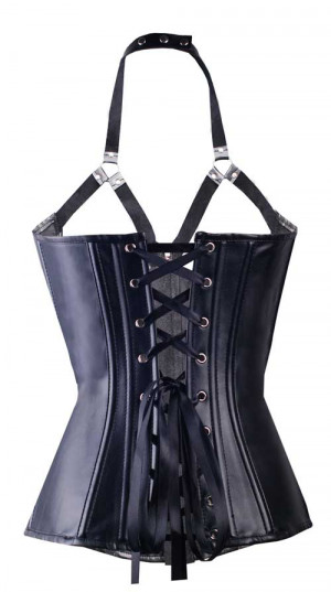 Open Bust Leather Corset