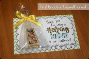 Thank you for being a Helping Hand in our classroom!