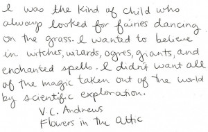 Quote from flowers in the attic by Allons-y33