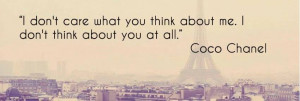 QUote by Coco chanel for Facebook Cover