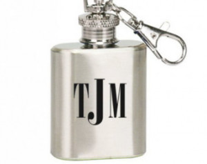 ... Flask in Stainless Steel, Engraved Flask, Groomsmen Flasks, 1 Flasks
