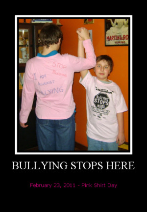 Pink Shirt Day The Bullying
