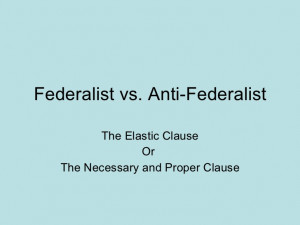 Anti Federalists Definition