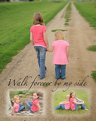 ... : family girls portrait collage sisters walking quote saying siblings