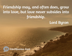 The essence of true friendship is to make allowance for another's ...