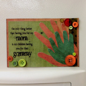 Handprint Keepsake for Grandma with cute saying