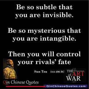 Sun Tzu’s Art of War on Be So Subtle That You Are Invisible post ...