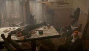 In the scene, Arafat wears a “Hello, My Name Is: Yasser” nametag ...